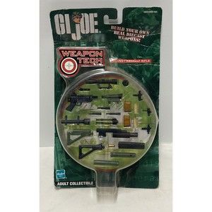 G.I. Joe Weapon Tech 550/551 Assault Rifle Build Die-Cast Weapons Accessory 2002